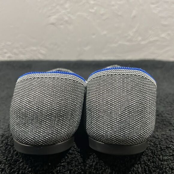 🔥🔥 ROTHY’S  The Point Gray Mist Cap Toe Ballet Flat Shoes Womens Size 10.5 - E - Picture 6 of 13